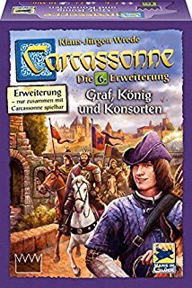 Boîte du jeu Carcassonne Compte,Roi et Brigand