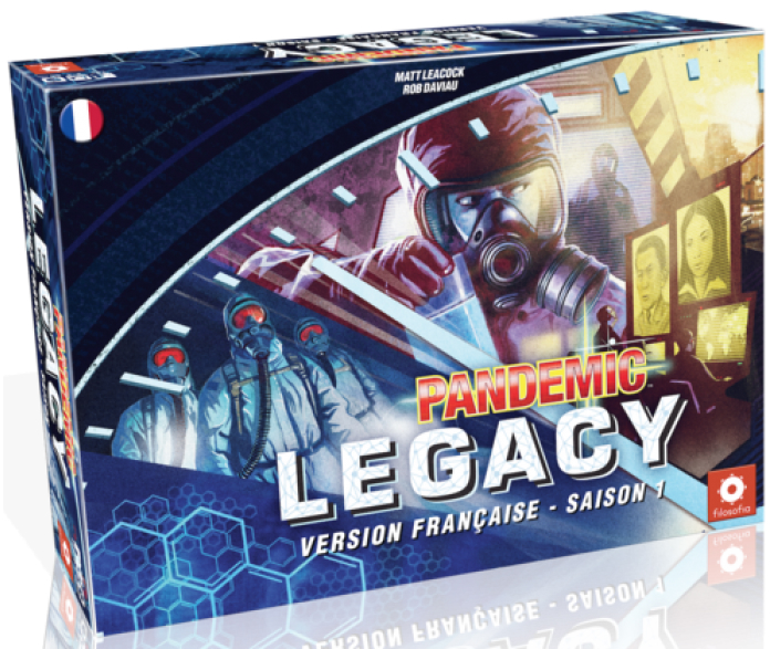 Boîte du jeu Pandemic Legacy : Saison 1 (bleu)