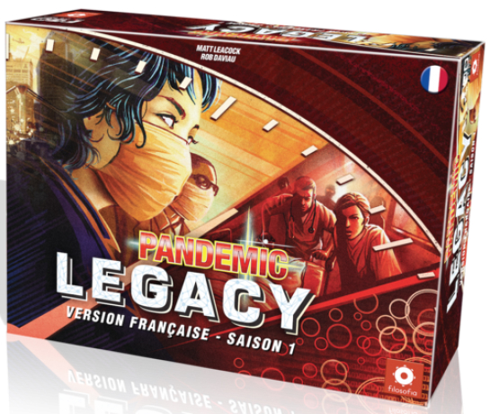 Boîte du jeu Pandemic Legacy : Saison 1 (rouge)