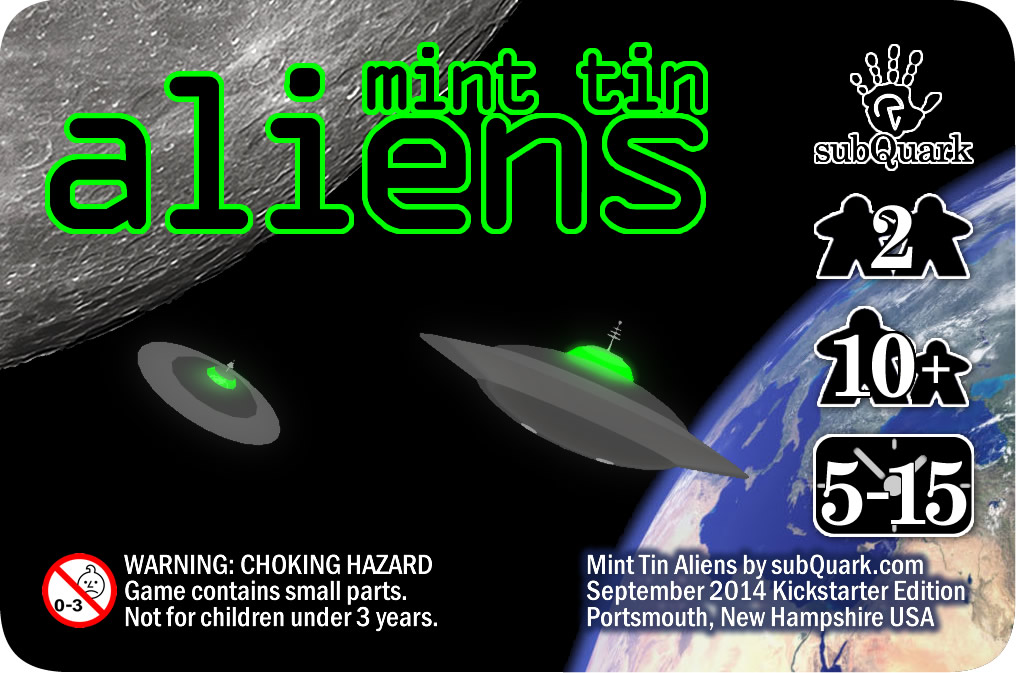Boîte du jeu Mint Tin Aliens