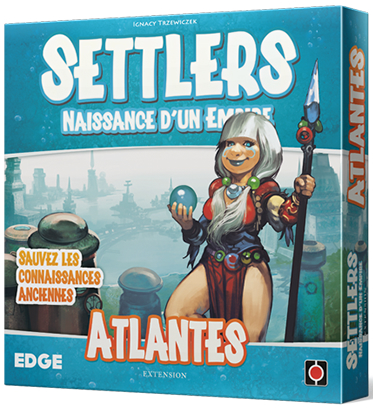 Boîte du jeu Settlers Atlantes