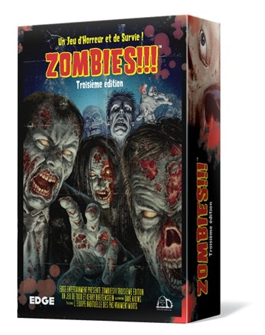 Boite du jeu Zombies!!! 3ième édition offert chez LilloJEUX