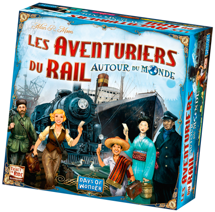 Boîte du jeu Les Aventuriers du Rail Autour du Monde