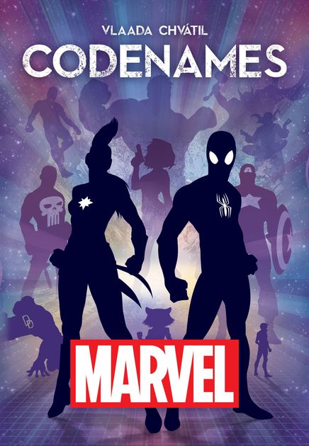 Boîte du jeu Codenames Marvel