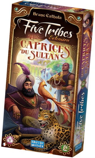 Boîte du jeu Five Tribes Les Caprices du Sultant