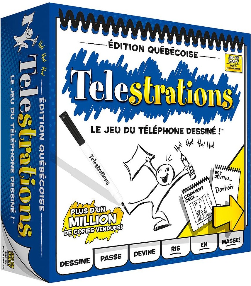 Boîte du jeu Telestrations - Édition Québécoise
