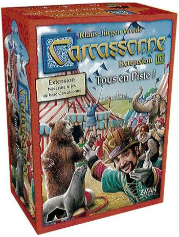 Boîte du jeu Carcassonne Tous en Piste