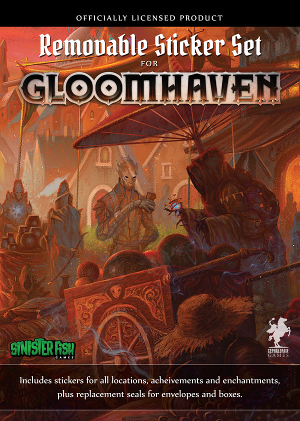 Boîte du jeu Gloomhaven : Removable Sticker Set