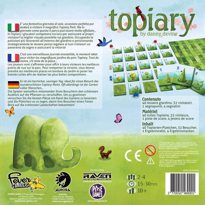 Présentation du jeu Topiary
