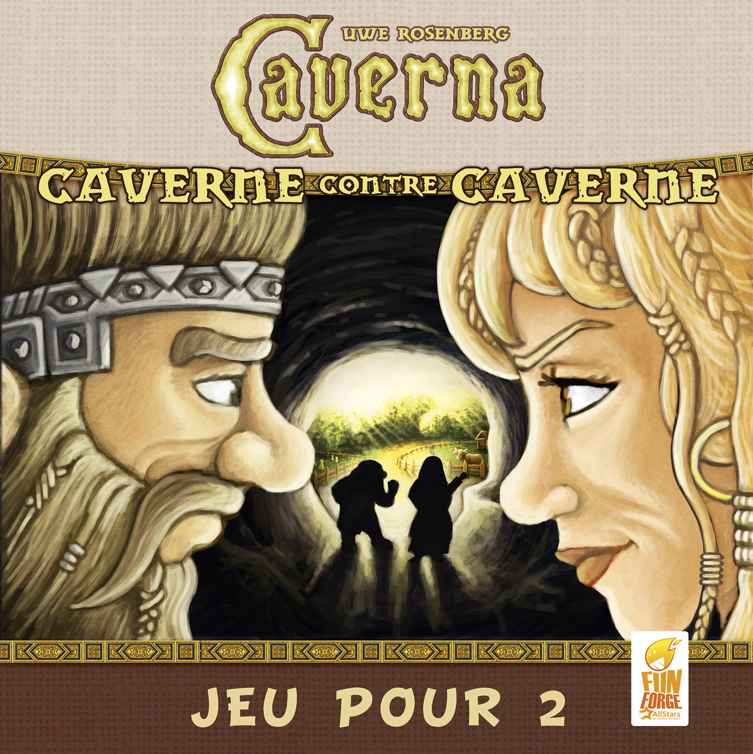 Boîte du jeu Caverna Caverne Contre Caverne