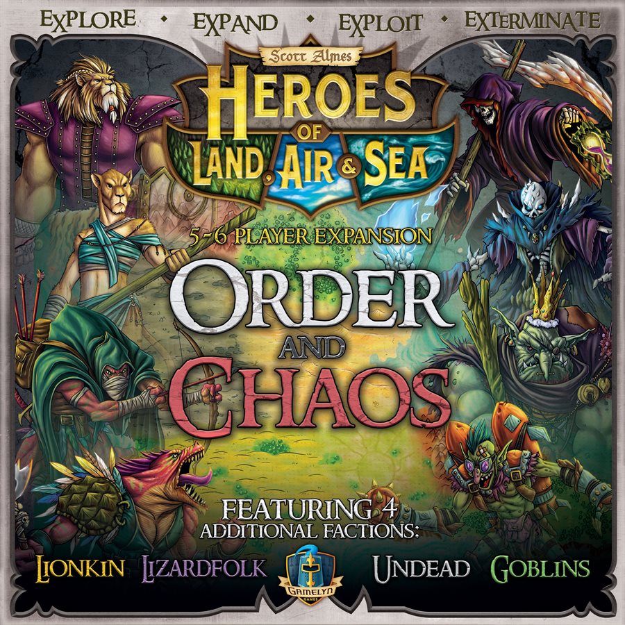 Boîte du jeu Heroes of Land Air and Sea Order Chaos