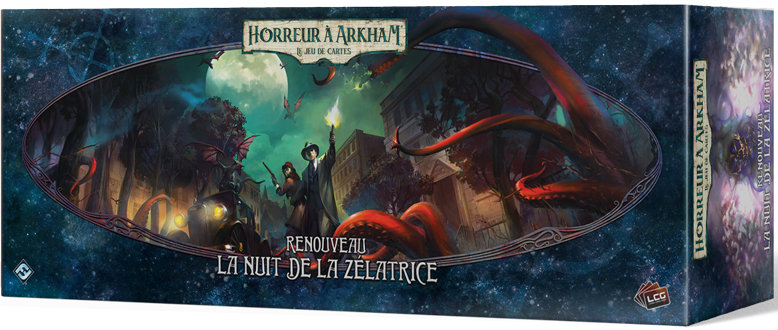 Boîte du jeu Horreur à Arkham JCE Renouveau La Nuit de la Zélatrice
