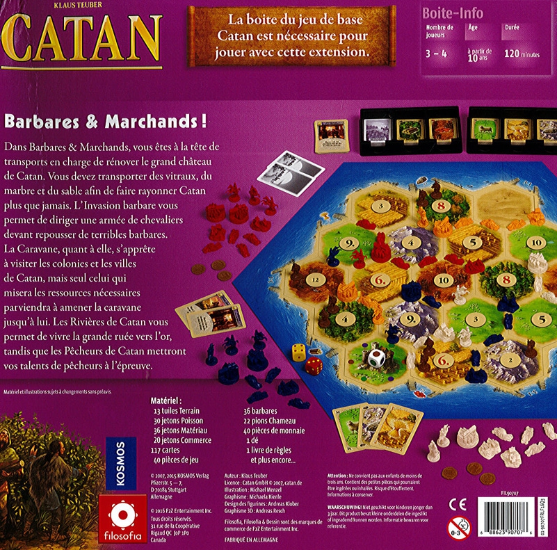Présentation du jeu Catan : Barbares et Marchands présentation