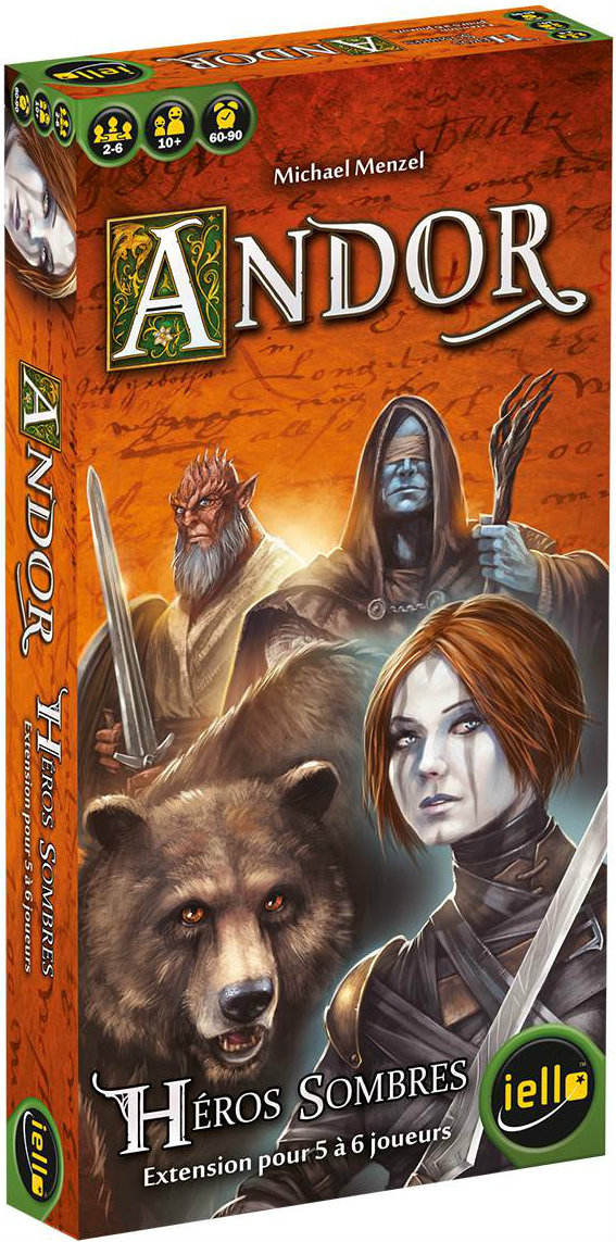 Boîte du jeu Andor : Héros Sombres