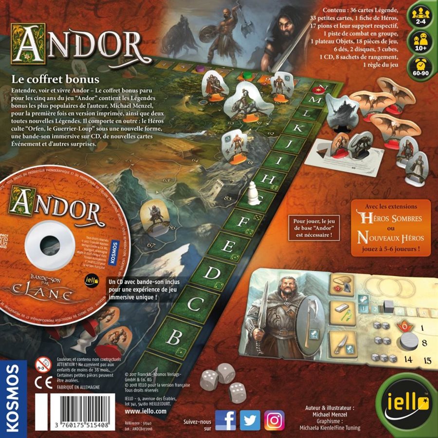 Présentation du jeu Andor : Le Coffret Bonus