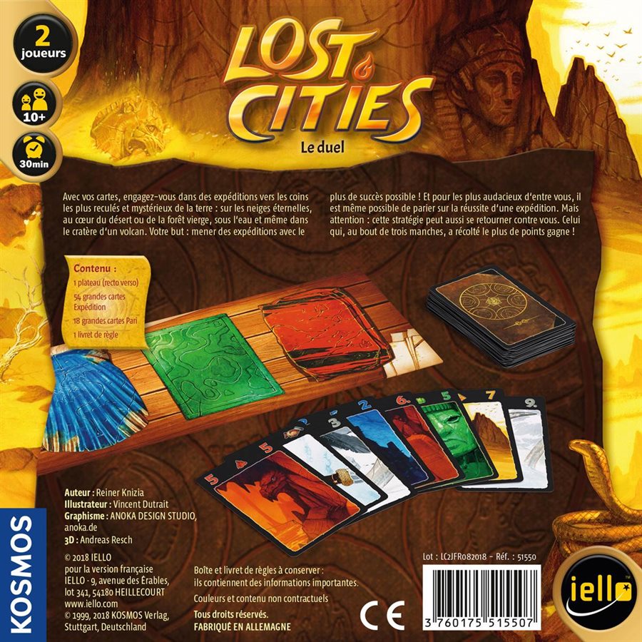 Présentation du jeu Lost Cities
