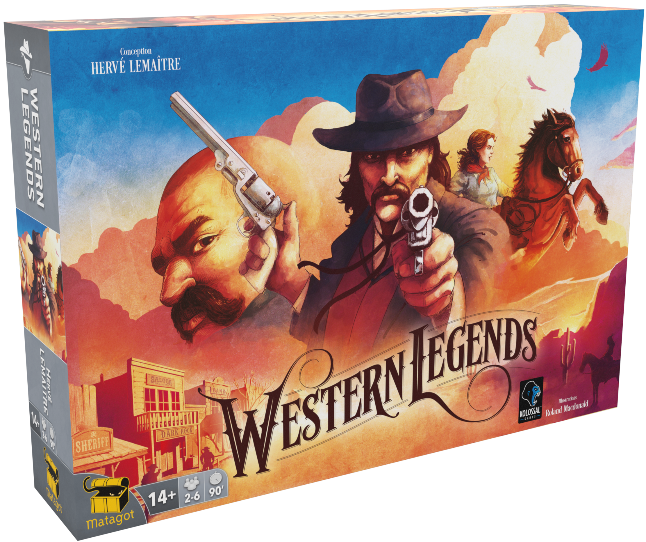 Boîte du jeu Western Legends