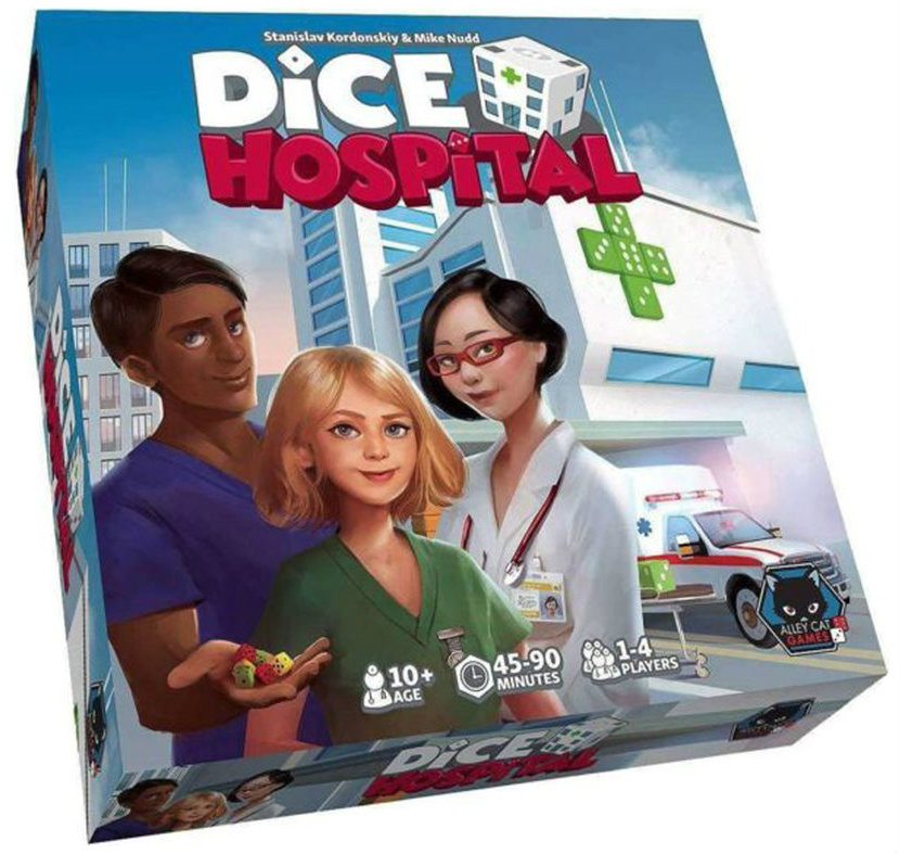 Boîte du jeu Dice Hospital offert chez LilloJEUX