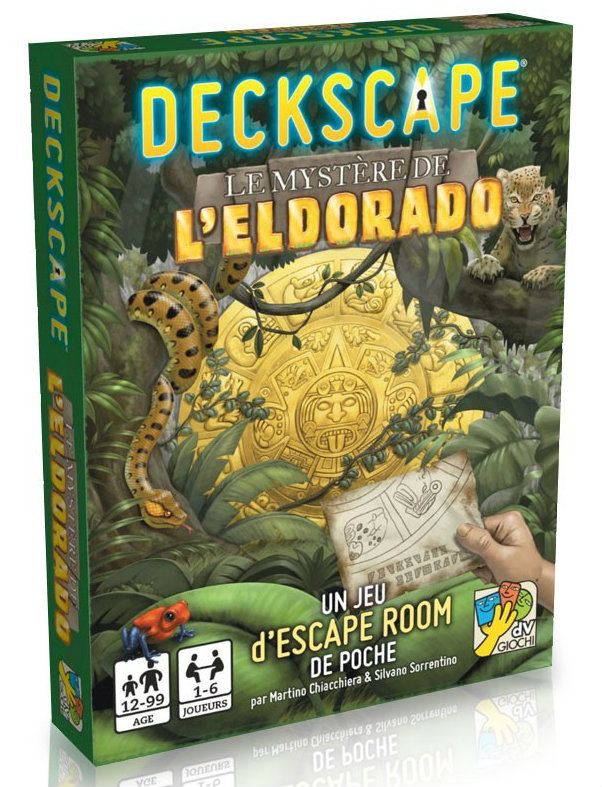 Boîte du jeu Deckscape Le Mystère de l'Eldorado offert chez LilloJEUX
