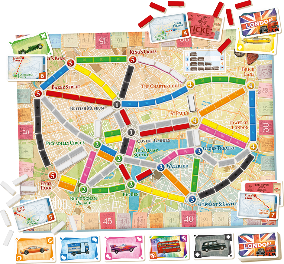 Présentation du jeu Les Aventuriers du Rail Express: Londres offert chez LilloJEUX