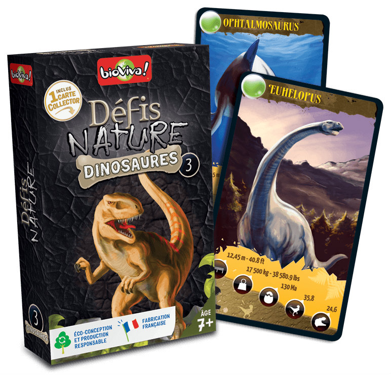 Présentation du jeu Défis Nature Dinosaures 3 offert chez LilloJEUX