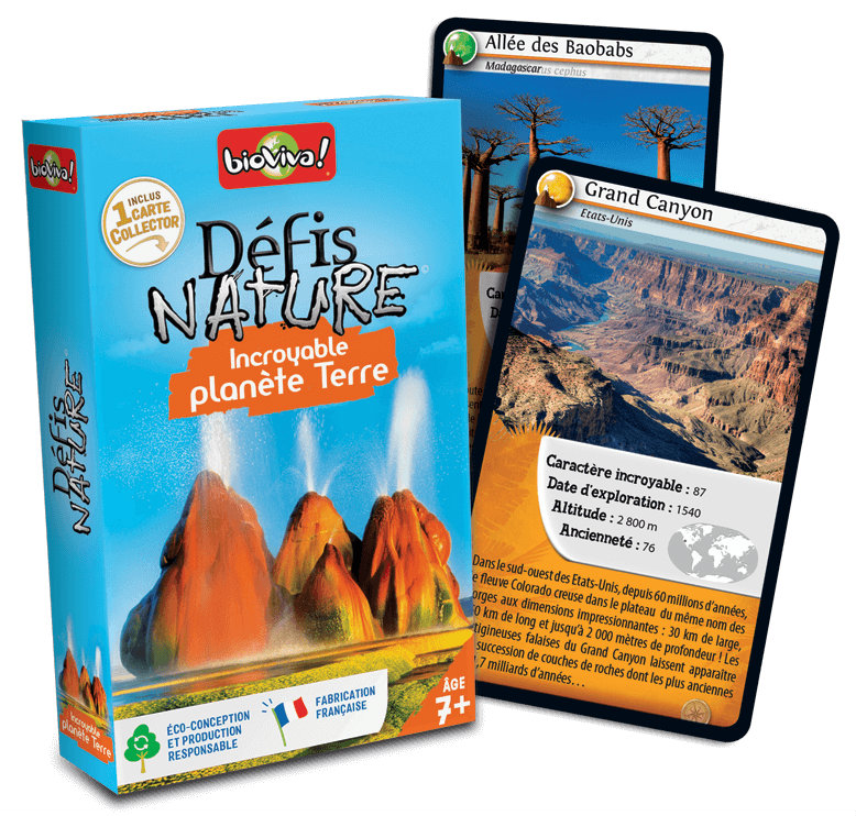 Présentation du jeu Défis Nature Incroyable Planète Terre offert chez LilloJEUX