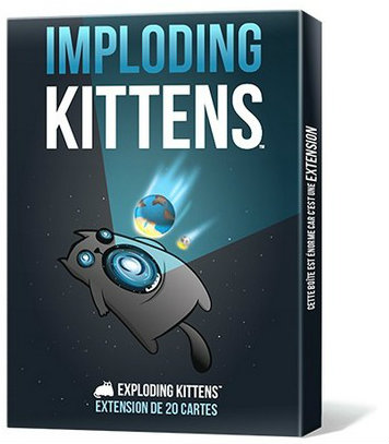 Boîte du jeu Imploding Kittens Extension offert chez LilloJEUX