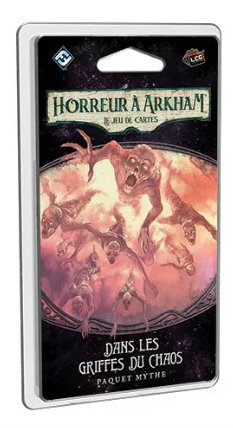 Boite du jeu Horreur à Arkham Le Jeu de Cartes Dans les Griffes du Chaos offert chez LilloJEUX