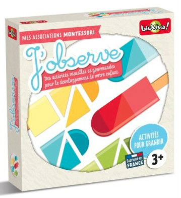 Boite du jeu J'observe Mes Associations Montessori offert chez LilloJEUX