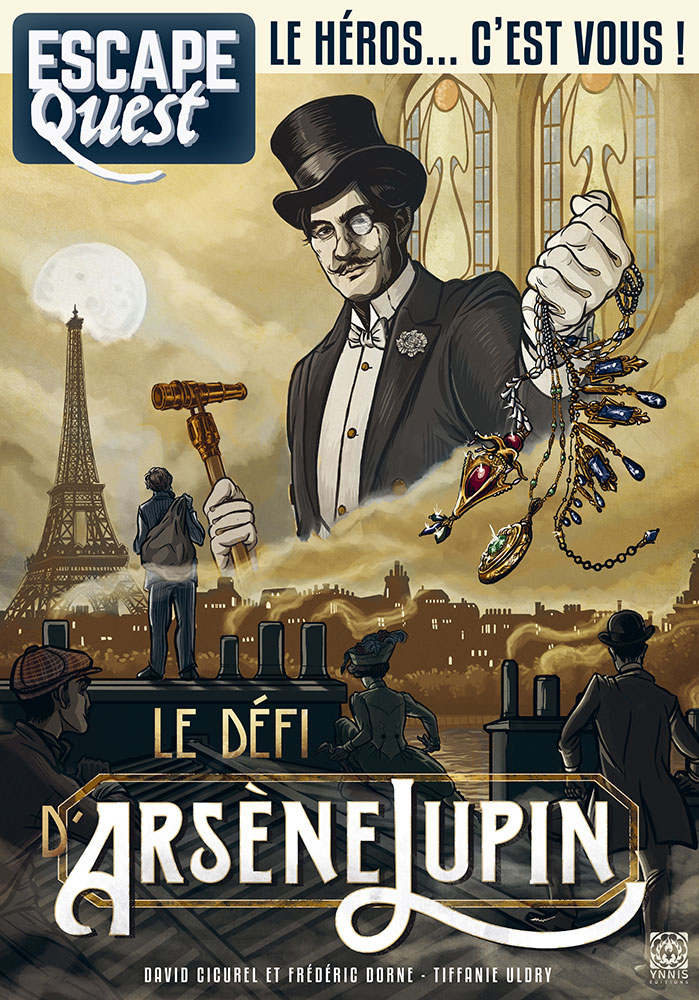 Boite du livre-jeu Escape Quest 4 - Le Défi d'Arsène Lupin offert chez LilloJEUX