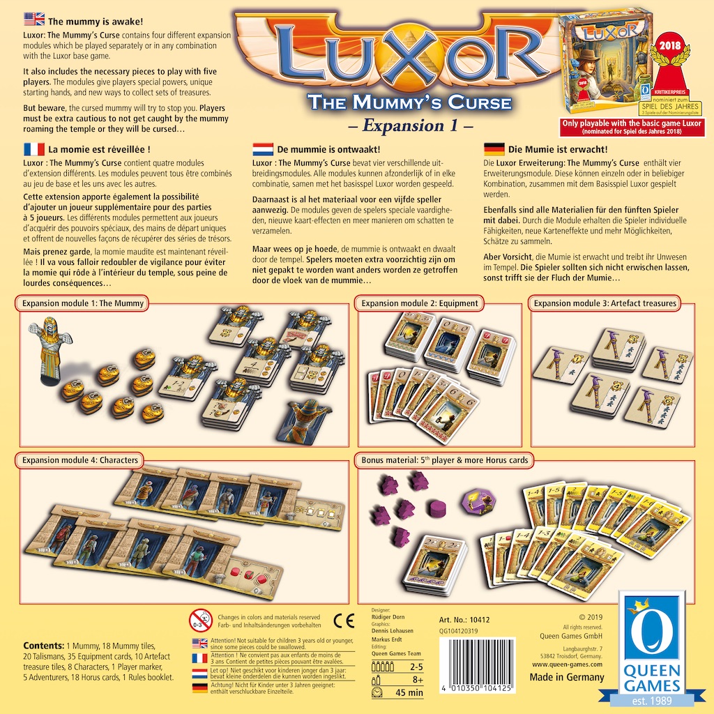 Présentation du jeu Luxor The Mummy's Curse (ext) offert chez LilloJEUX