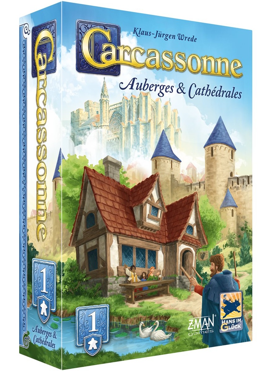 Carcassonne : Ext1 – Auberges & Cathédrales (Nouvelle Édition)