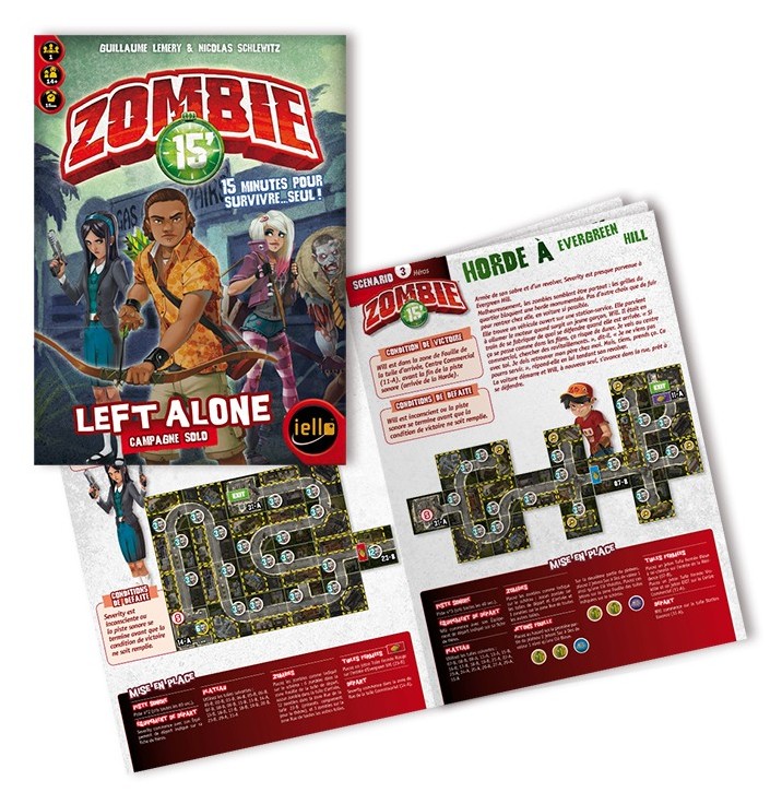 Présentation du jeu Zombie 15'- Left Alone Campagne Solo offert chez LilloJEUX