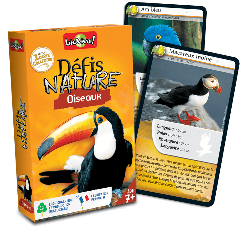 Présentation du jeu Défis Nature - Oiseaux offert chez LilloJEUX