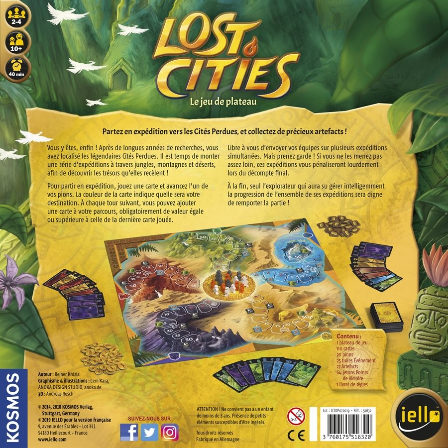 Présentation du jeu Lost Cities - Jeu de Plateau offert chez LilloJEUX