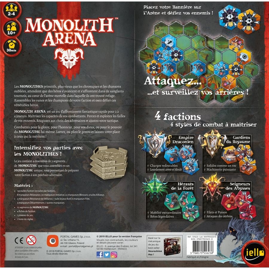 Présentation du jeu Monolith Arena offert chez LilloJEUX