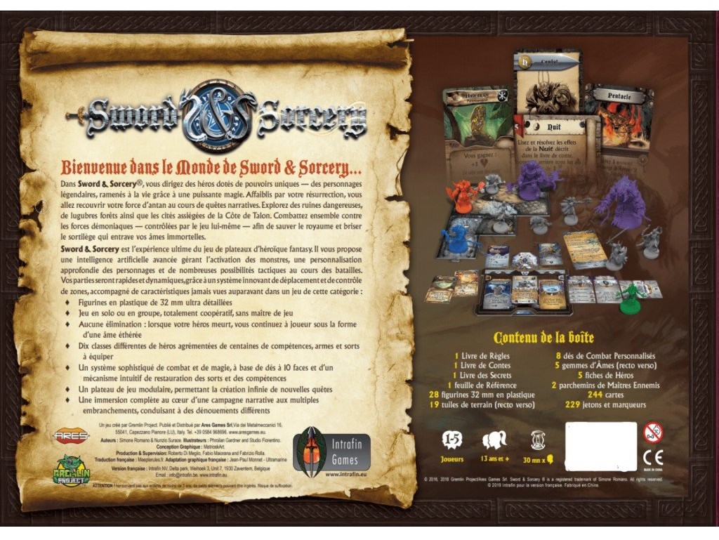 Présentation du jeu Sword & Sorcery : Les Âmes Immortelles offert chez LilloJEUX