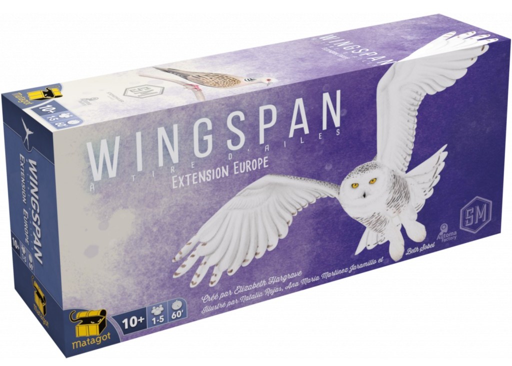 Boite du jeu Wingspan - Extension Europe offert chez LilloJEUX