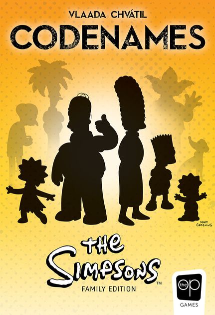 Boîte du jeu Codenames : The Simpsons