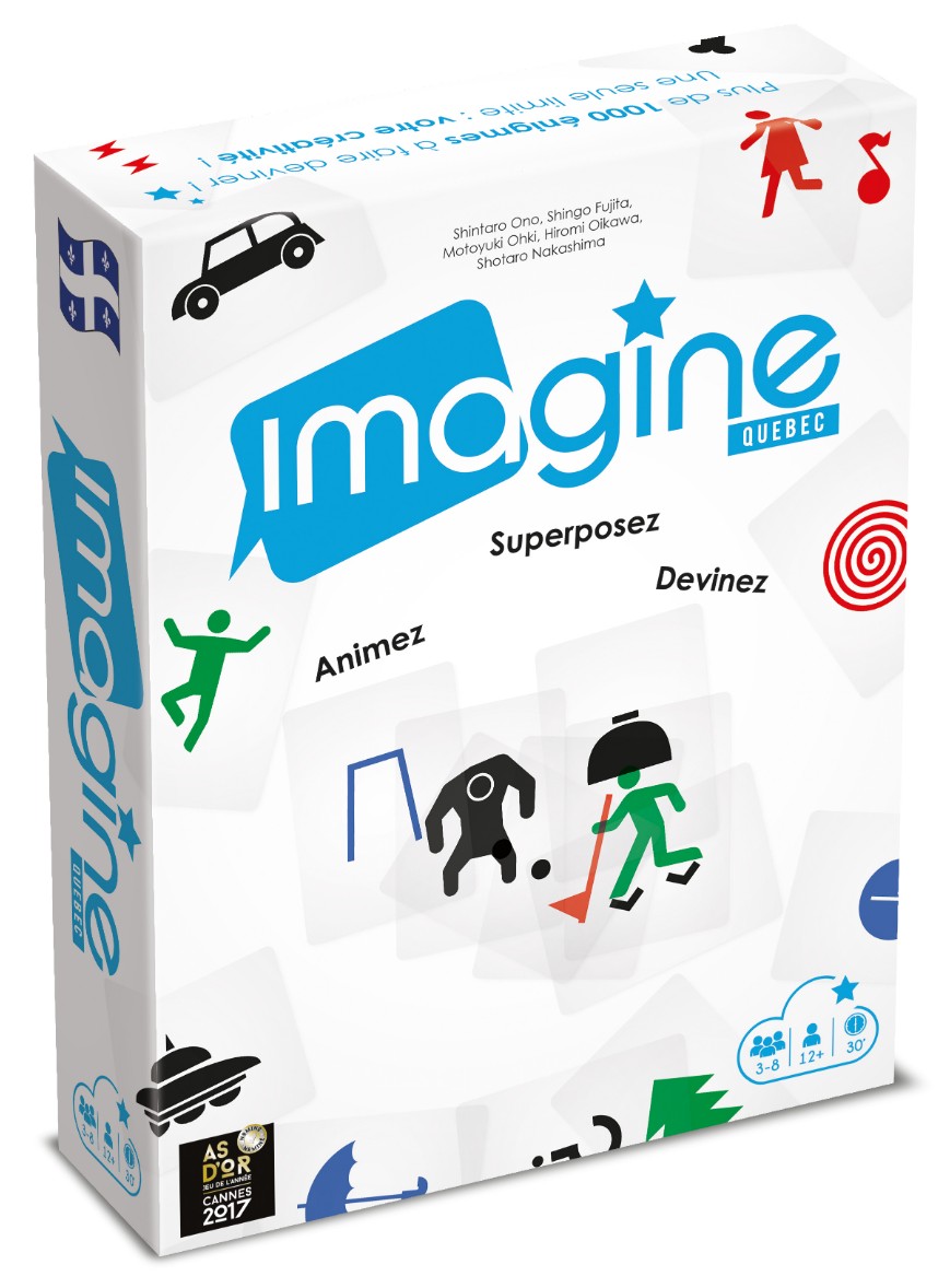 Boite du jeu Imagine Version Québec offert chez LilloJEUX