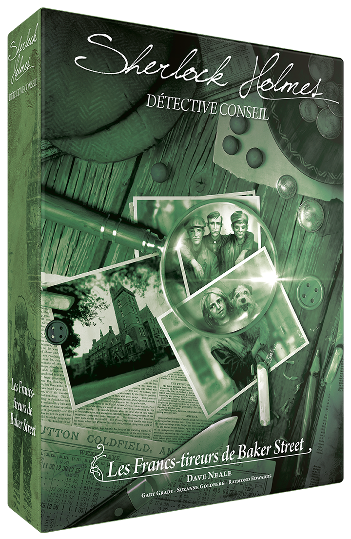 Boîte du jeu Sherlock Holmes Détective Conseil : Les Francs-tireurs de Baker Street