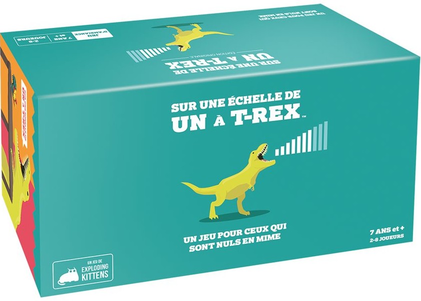 Boîte du jeu Sur une échelle de un à T-Rex