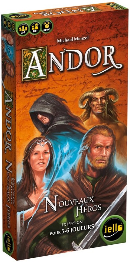 Boîte du jeu Andor : Nouveaux Héros