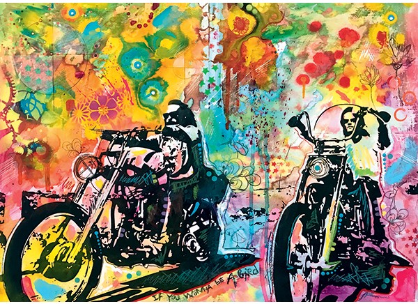 Casse-tête - Bike Art - Easy Rider (1000 pièces) - Heye