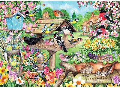 Casse-tête - Claire Comerford - Spring Garden Birds (500 pièces) - Falcon