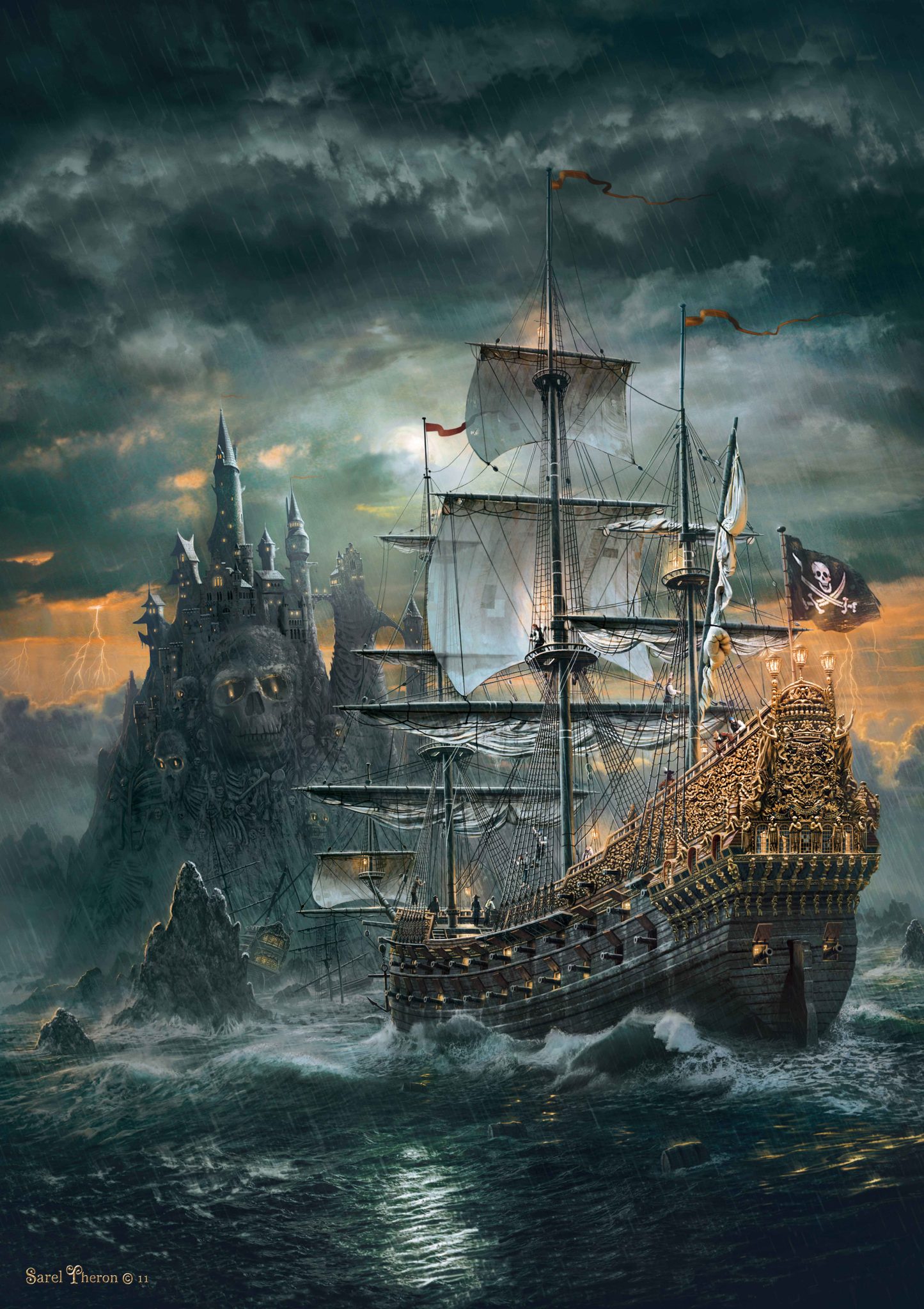 Casse-tête - Clementoni - Le bateau de pirate (1500 pièces)
