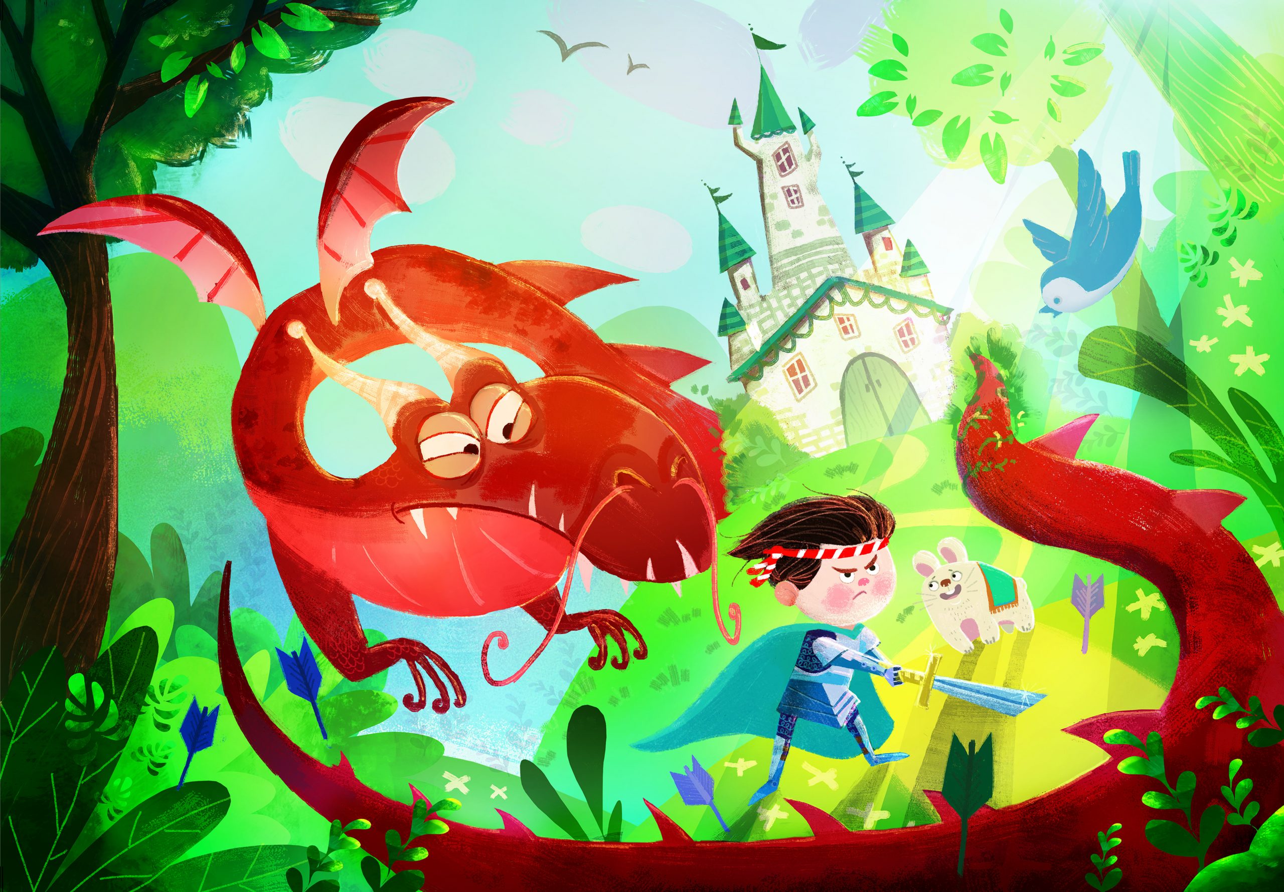 Supercolor – Le dragon et le chevalier (180 pièces) – Clementoni