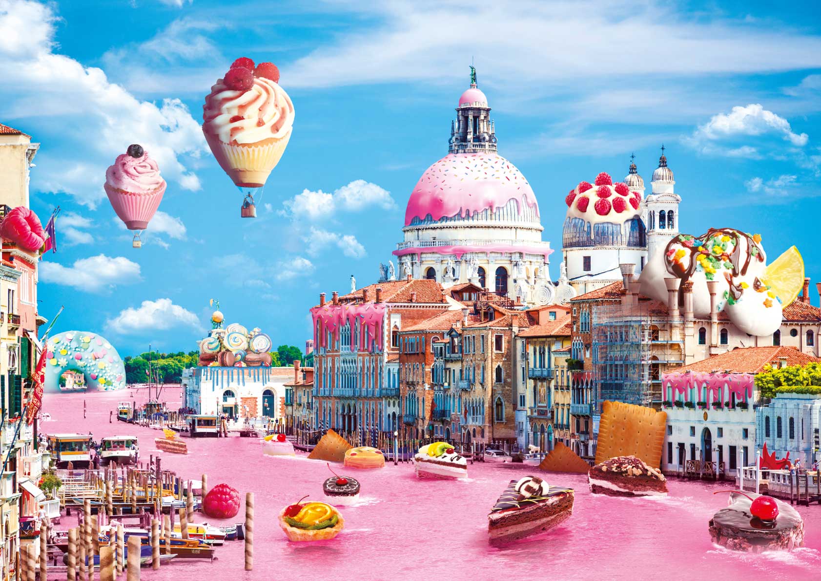 Casse-tête - Funny Cities - Bonbons à Venise (1000 pièces) - Trefl