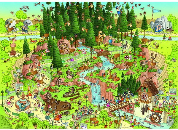 Funky Zoo – Black Forest Habitat (1000 pièces) – Heye