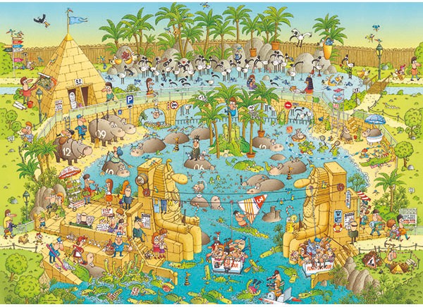 Funky Zoo – Nile Habitat (1000 pièces) – Heye